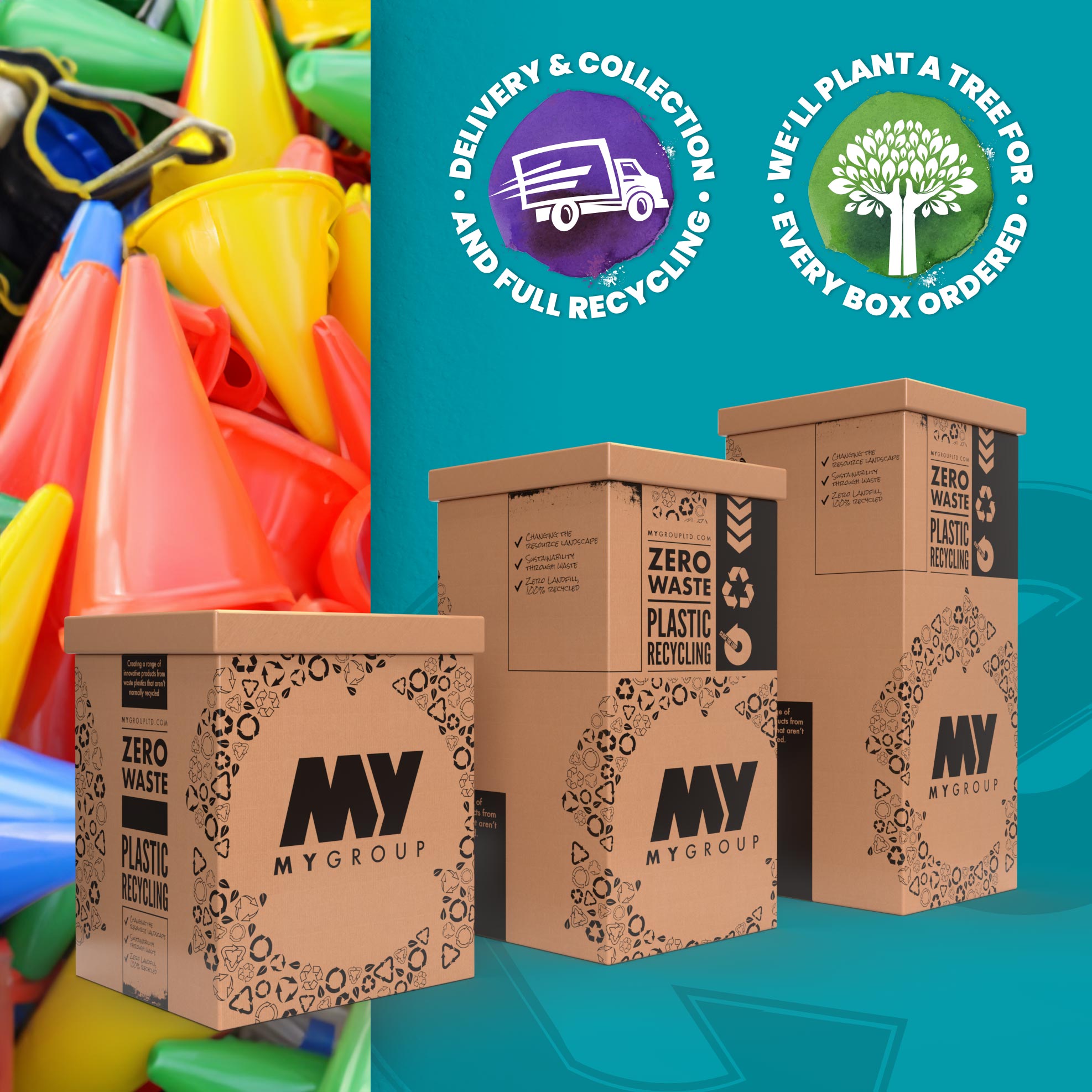 Sports Equipment Recycling Box ReFactory Plastic Waste Recycling