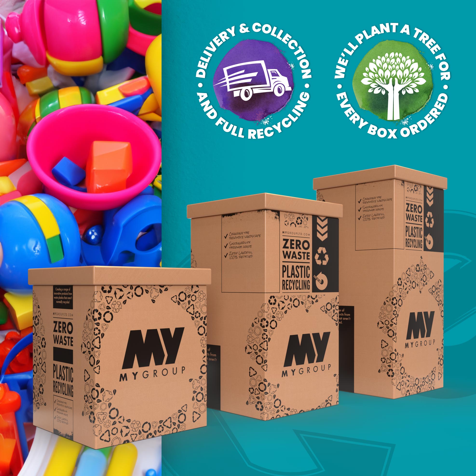 Toys Recycling Box ReFactory Plastic Waste Recycling