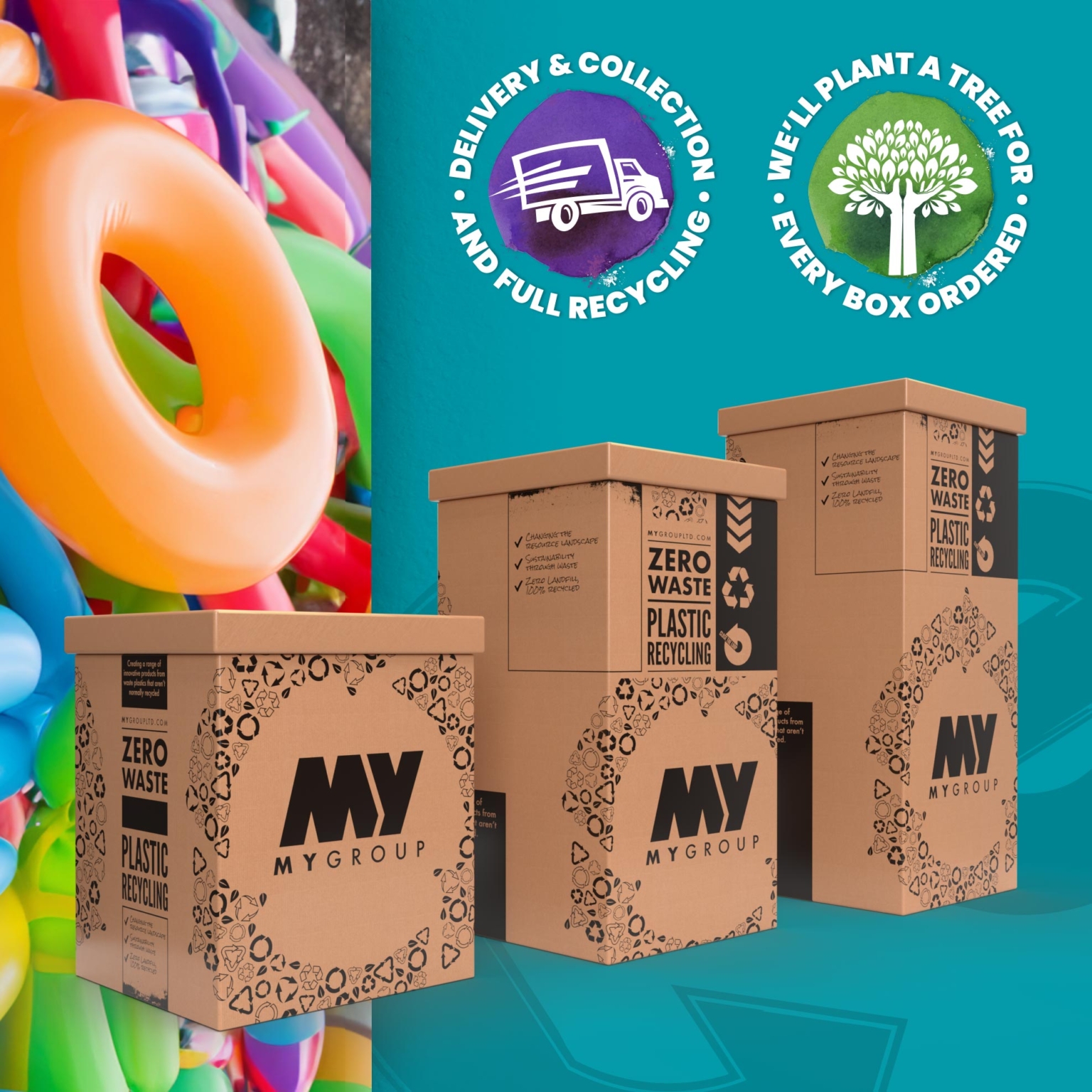 Inflatables Recycling Box ReFactory Plastic Waste Recycling