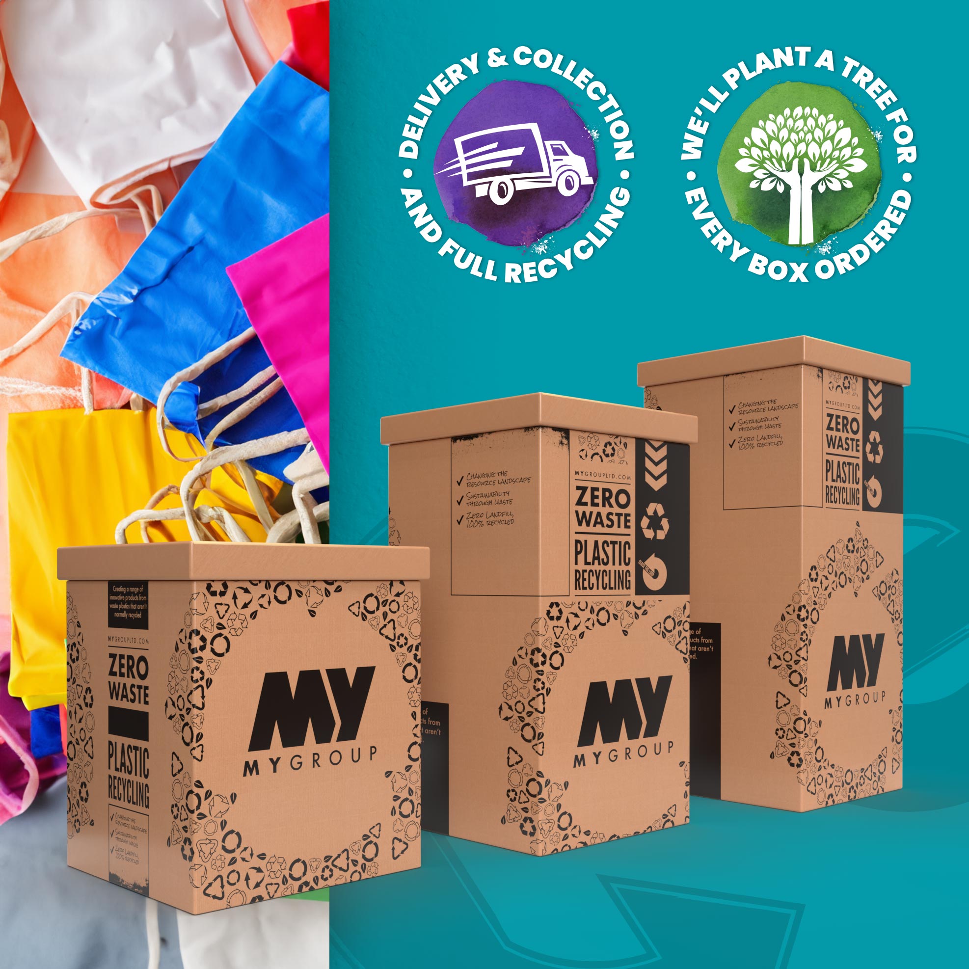 Bag for Life Recycling Box ReFactory Plastic Waste Recycling