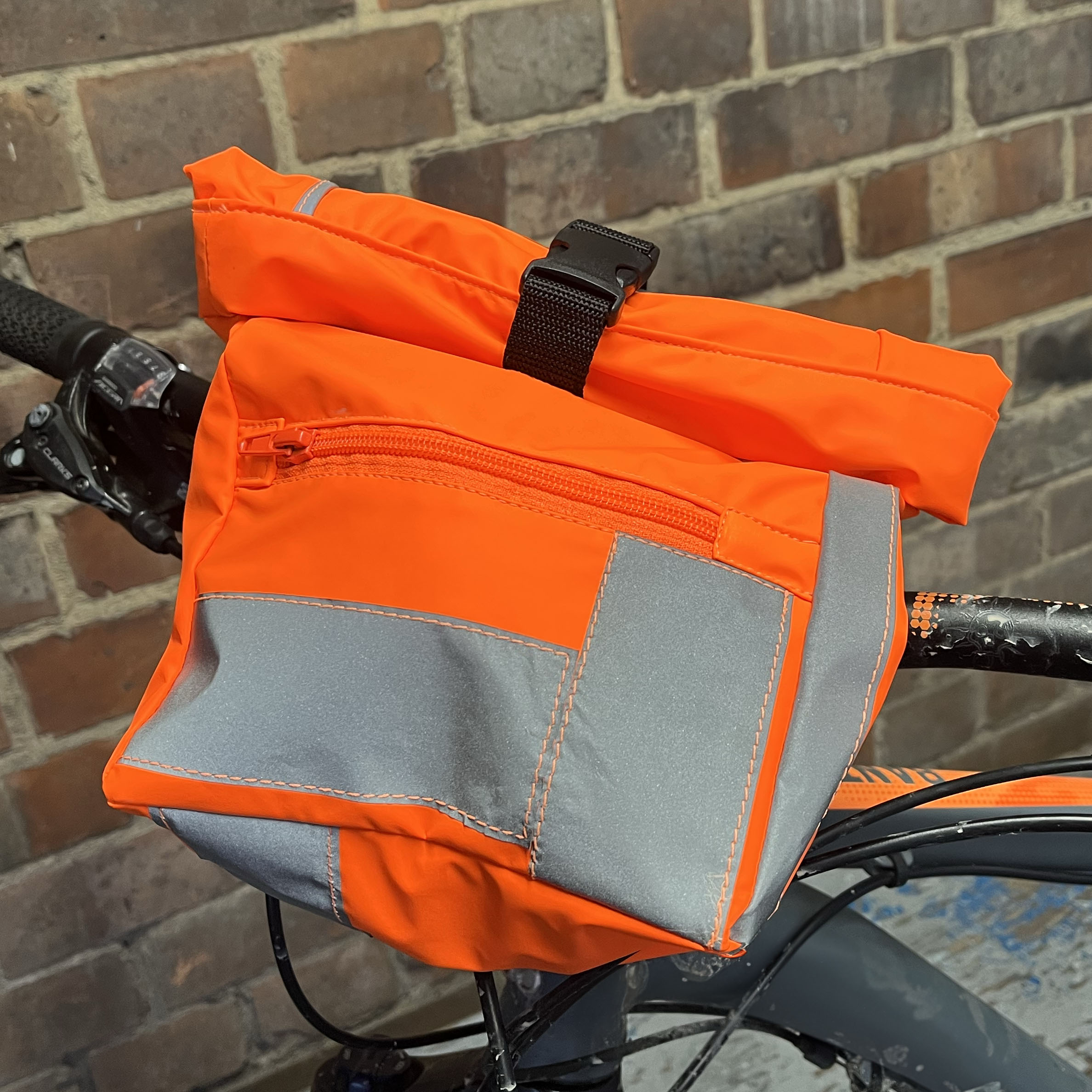 HiVis Handlebar Bike Bag Upcycled & Unique ReFactory