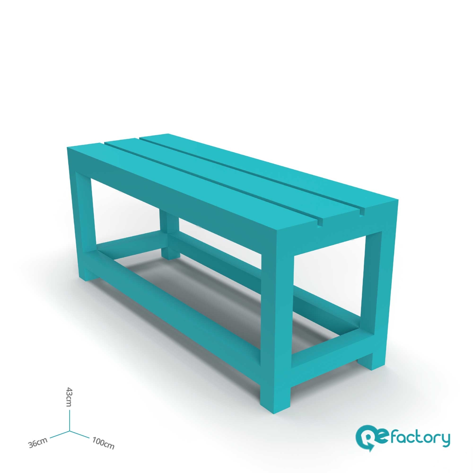 Modular Bench – 100% Recycled Plastic Waste - ReFactory