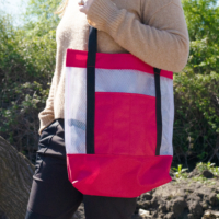 Post-E Beach Tote Bag