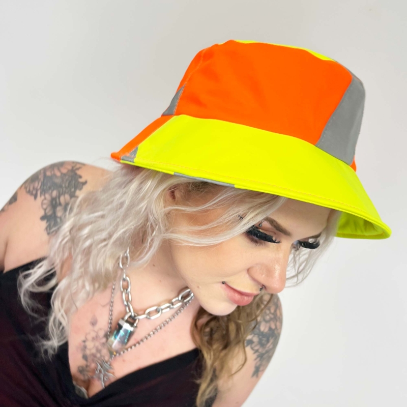 FestivalWorks Deluxe Adult High-Vis Bucket Hat