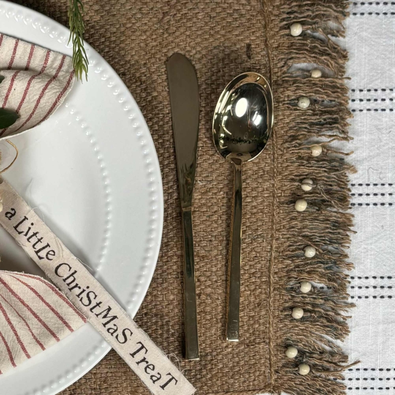 Sustainable Christmas Beaded Place Mat