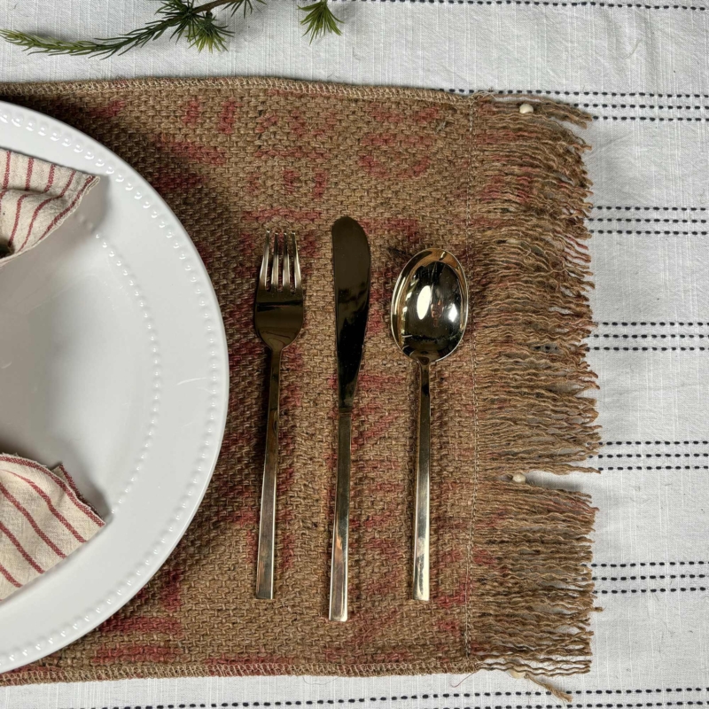 Sustainable Christmas Beaded Place Mat