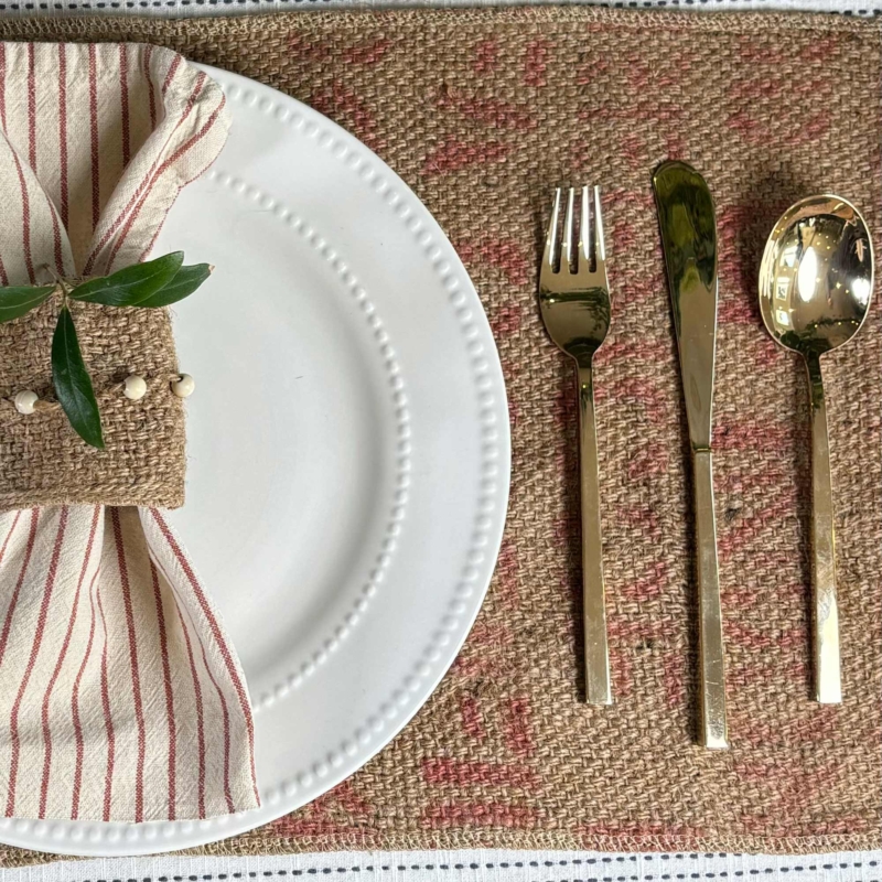 Sustainable Christmas Beaded Place Mat