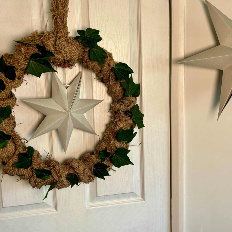 Sustainable Christmas Hessian Wreath