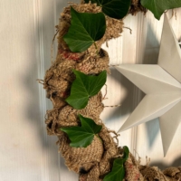 Sustainable Christmas Hessian Wreath