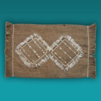 Sustainable Christmas Appliquéd Hessian Place Mat